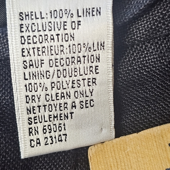 Talbots Irish Linen Pants 14 petite Fruit Tropical Vacation Beach Pull On - Picture 3 of 12